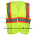 Class 2 100% Polyester Mesh Flourescent Safety Warning Vests